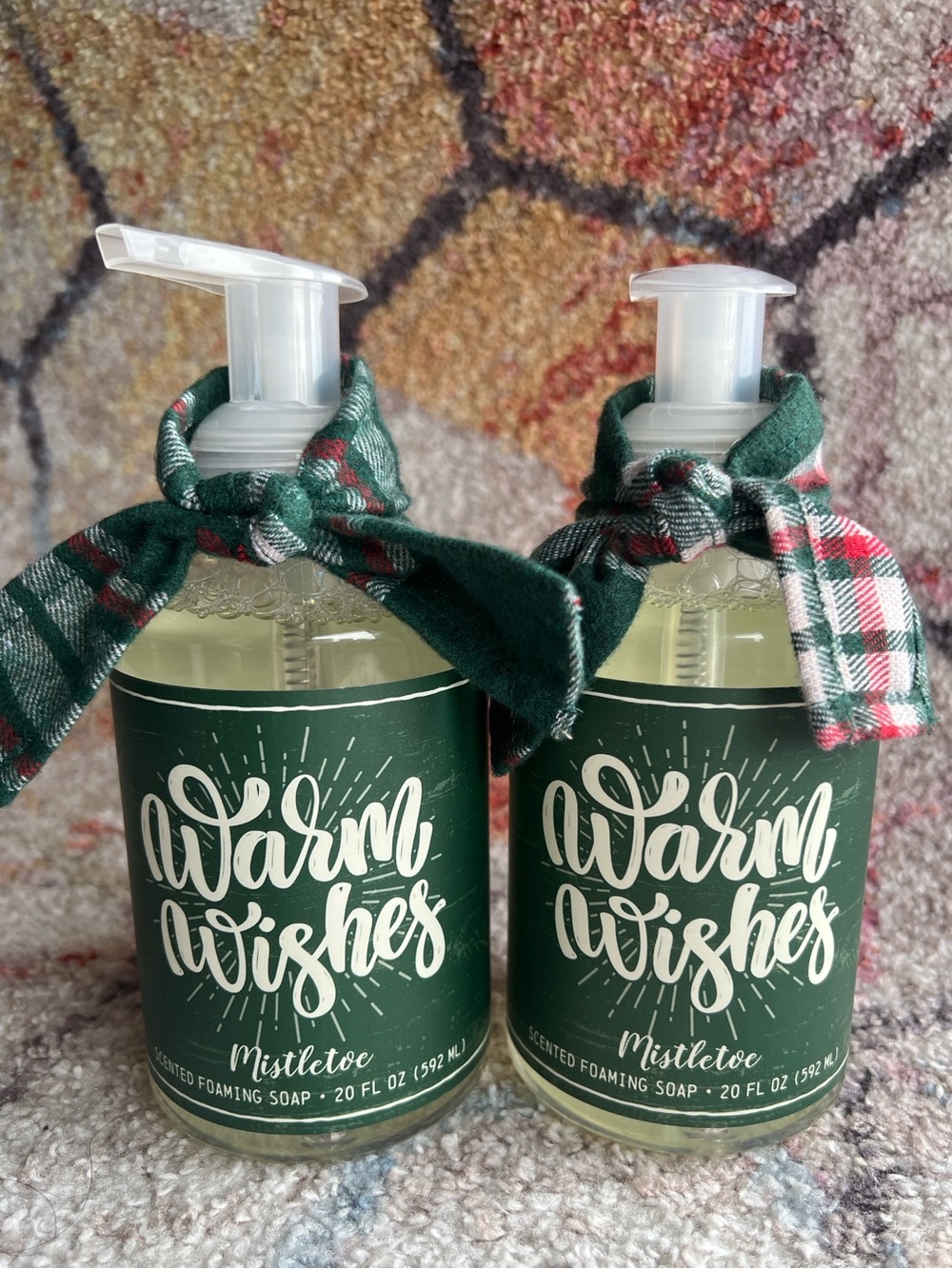 2x Warm Wishes Mistletoe Scented Foaming Hand Soap - Commonwealth Soap Co